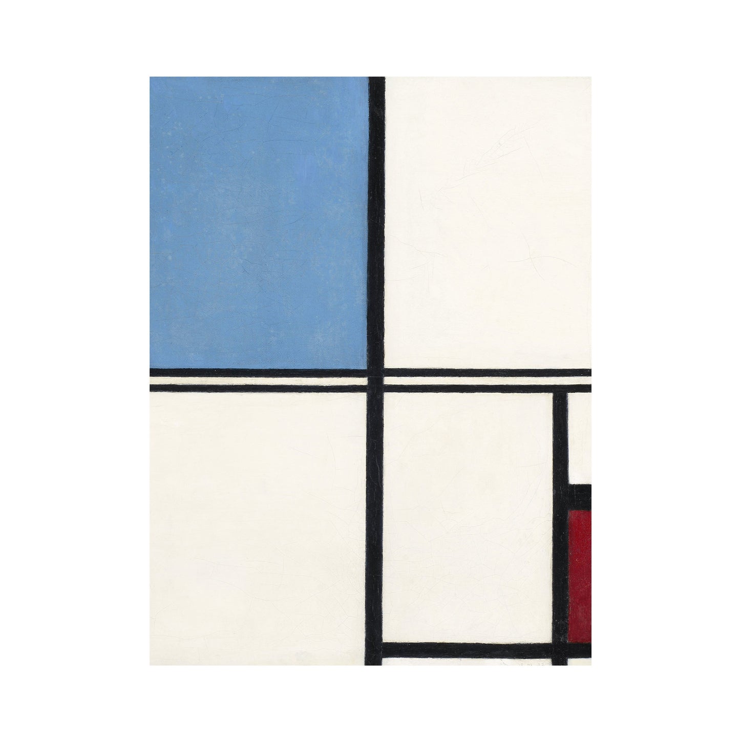 Piet Mondrian - Composition With Blue and Red